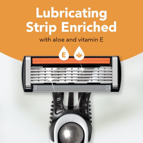 BIC Flex 5 Men's Disposable with 5 Blade Razors, Longer Lasting Flexible Blades and Precision Edging Blade, 4-Pack