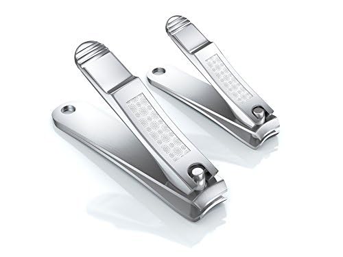 Fox Medical Equipment Professional Nail Clippers for Men and Women - Surgical Grade Stainless Steel Fingernail Clipper Set - Big Toenail Clippers for Large Nails - Best for Thick and Ingrown Toenails