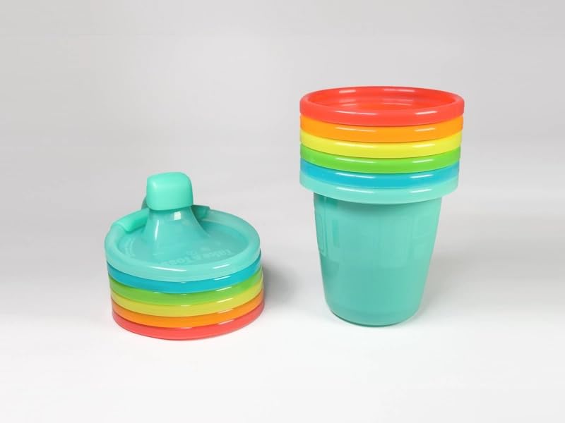 The First Years Take and Toss Spill-Proof Sippy Cup, Assorted, Pack of 6