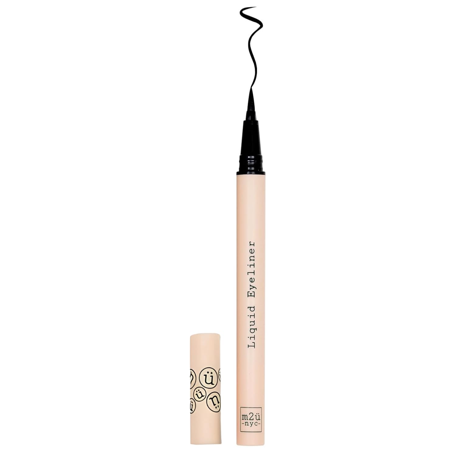 M2U NYC Waterproof Liquid Eyeliner Pen – Up to 24 Hour Wear, Smudge-Proof Black Eye Liner with Bold Pigments -Vegan & Hypoallergenic Formula Infused with Vitamin E