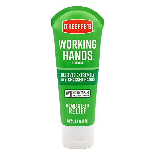 O'Keeffe's Working Hands Hand Cream; Relieves and Repairs Extremely Dry Hands; 3 oz Tube; (Pack of 1)