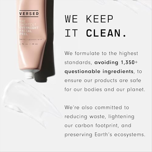 Versed Day Maker Microcrystal Exfoliating Cleanser - Creamy Facial Wash Helps Clear Dead Skin Cells - Microcrystalline, Biodegradable Alternative to Microbeads - Vegan (3 fl oz)