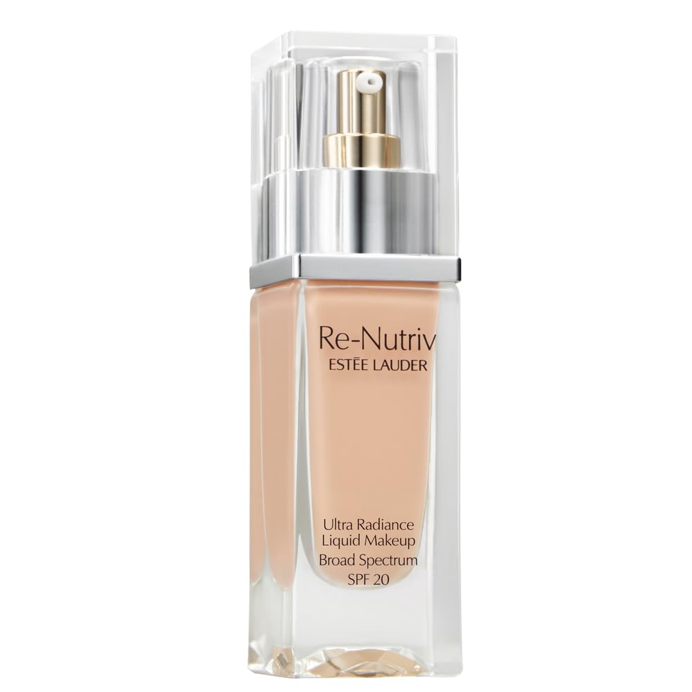 Estée Lauder Re-Nutriv Ultra Radiance Liquid Foundation SPF 20 | Luxurious, Hydrating, Long-Wearing, 1 Fl Oz, 3N1 Ivory Beige