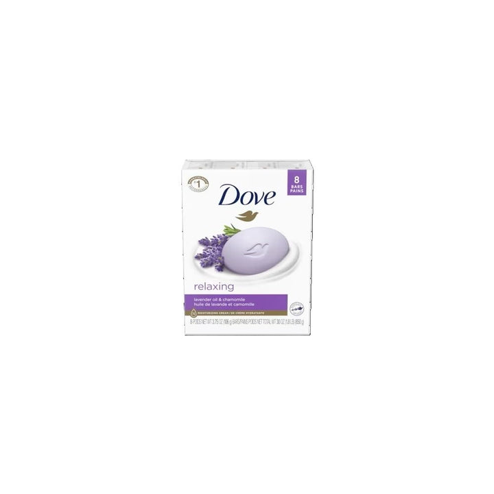 Dove Relaxing lavender oil & chamomile moisturizing cream, 8 Bars