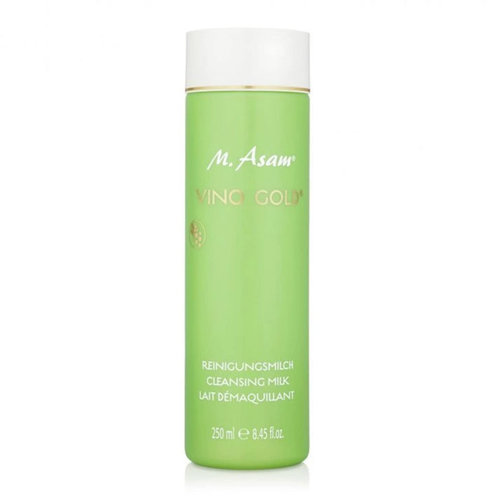 M. Asam Vino Gold Cleansing Milk – Gentle Facial Cleanser removes makeup & targets impurities, Face Wash with Vitamin E & F – nourishes with moisture, facial care, 8.45 Fl Oz