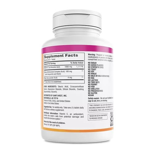 Member's Mark Vitamin C 1000 mg with Rosehips and Citrus Bioflavonoids (500 ct.)