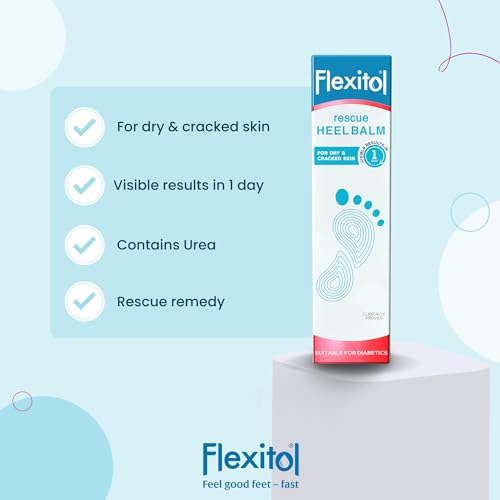 Flexitol Heel Balm, Rich Moisturizing & Exfoliating Foot Cream, Original Version, 4 Oz