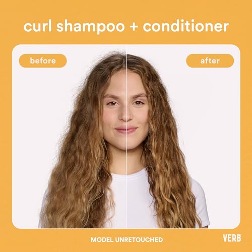VERB Curl Cream – Vegan Curl Styling Cream – Lightweight Leave In Curl Defining Cream – Anti-Frizz Curl Cream Provides Shape, Softness and Hold – Paraben Free, Sulfate Free Curl Styler, 5.3 fl oz