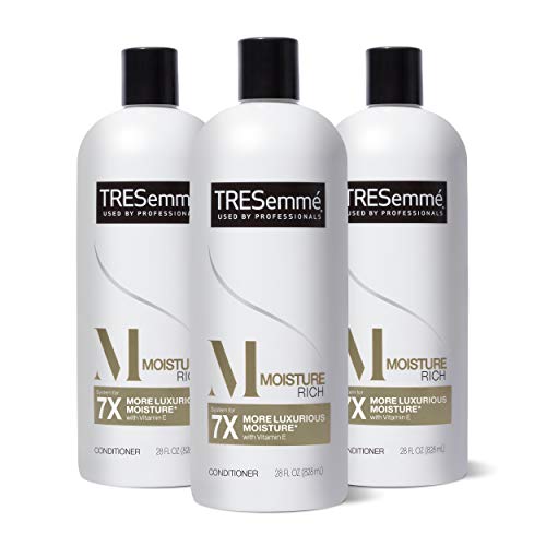 TRESemmé Moisture Rich Hydrating Conditioner 3 Count for Dry Hair Formulated With Pro Style Technology 28 Fl Oz