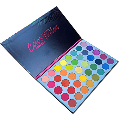 39 Color Rainbow Eyeshadow Palette - Professional Makeup Matte Metallic Shimmer Eye Shadow Palettes - Ultra Pigmented Powder Bright Vibrant Colors Shades Cosmetics Set