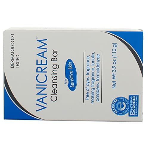 Vanicream Pharmaceutical Specialties Cleansing Bar, Unscented, 3.9. Ounce, (Pack of 6)