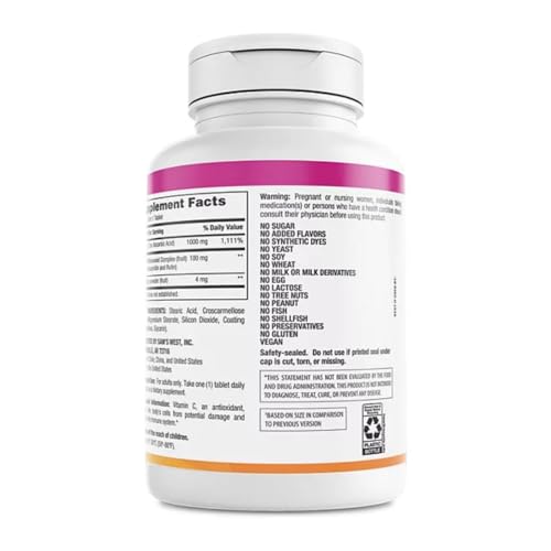 Member's Mark Vitamin C 1000 mg with Rosehips and Citrus Bioflavonoids (500 ct.)