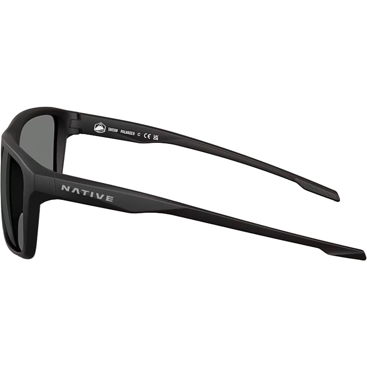 Native Eyewear XD9043 Tavern Sunglasses, Matte Black/Grey Polarized, 57 mm