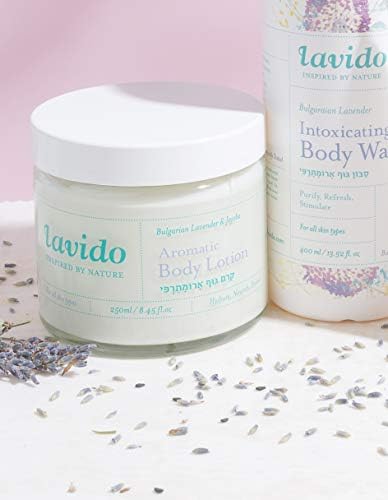 Lavido Natural Bulgarian Lavender and Avocado Oil Aromatic Body Lotion 8.45 fl. oz/250ml
