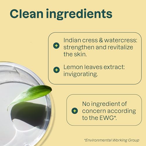 ATTITUDE Liquid Hand Soap, EWG Verified, Plant and Mineral-Based, Vegan Personal Care Products, Lemon Leaves, 16 Fl Oz