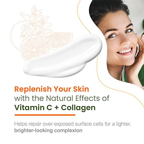 Natural Chemist Vitamin C & Collagen Daily Face Moisturizer - Firming, Reduces Fine Lines & Wrinkles, Brightening, Dermatologist Tested, Cruelty Free Korean Skin Care For All Skin Types - 1.69 fl. oz