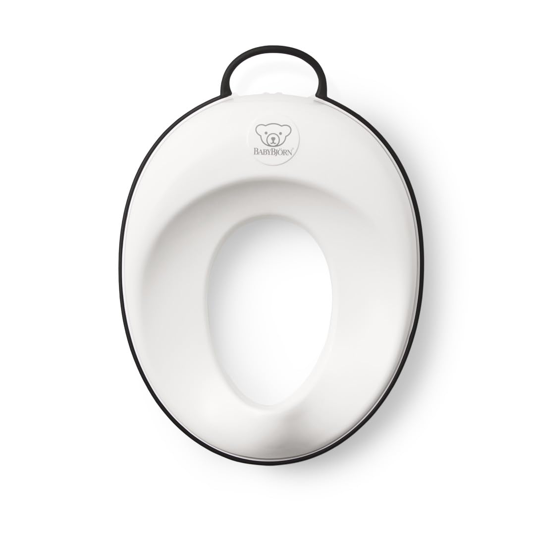 BABYBJORN Toilet Trainer - White/Black, 11.5x14x3.5 Inch (Pack of 1)