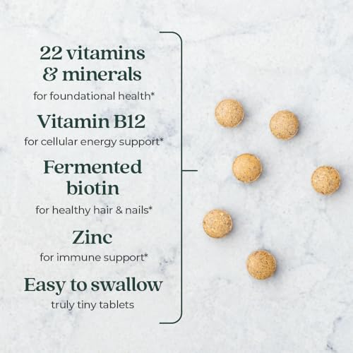 New Chapter Tiny Tabs Multivitamin with 20+ Nutrients for Immune, Cellular Energy & Stress Support, Including Vitamin D3 + B Vitamins, 192 Count