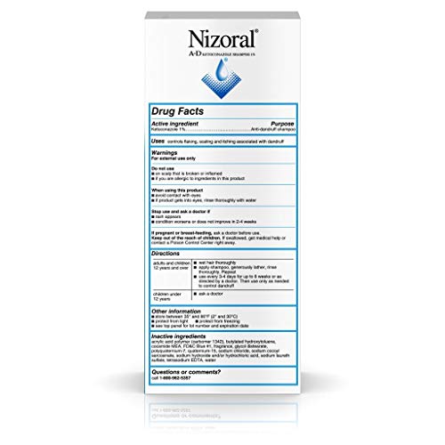 Nizoral A- D Anti-Dandruff Shampoo Value Pack, Blue, Fresh, 7 Fl Oz (Pack of 2)