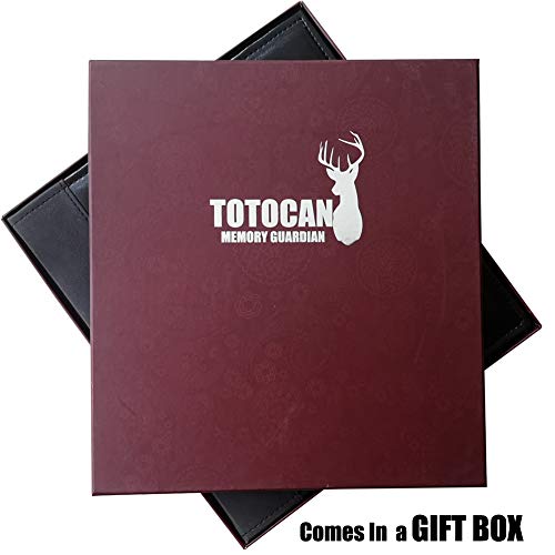 Totocan 4x6 Photo Albums 600 Pockets, Large Capacity Photo Book with Vintage Leather Cover, Family, Baby, Wedding Photo Album (Black)