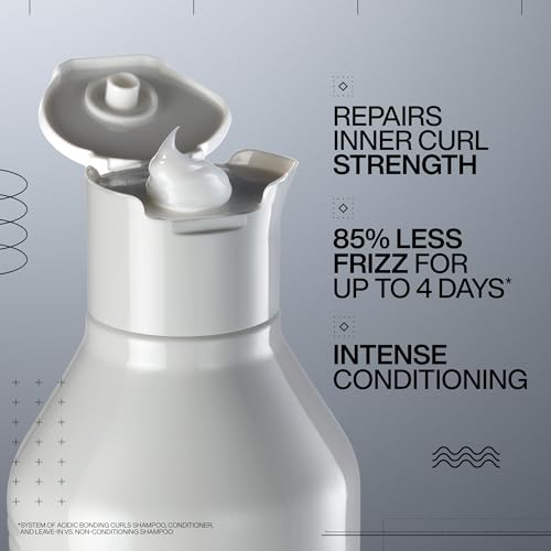 REDKEN Acidic Bonding Curls Silicone-Free Conditioner | For Coily and Curly Hair | Build Bonds and Repair Curl Strength | With Curl-Bond Technology & Coconut Oil