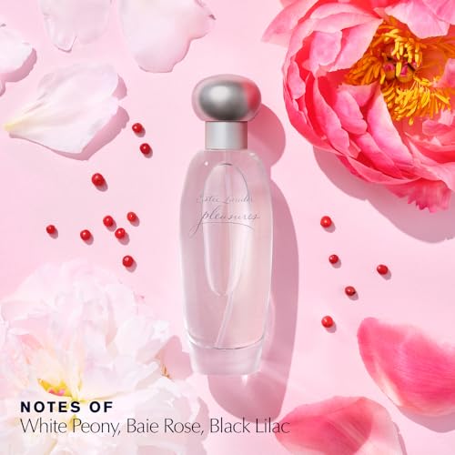 Estée Lauder Pleasures Eau de Parfum Spray with Notes of Lilies, White Peonies & Jasmine | Perfumes for Women, 3.4 Fl Oz