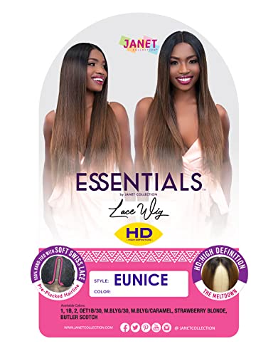 Janet Collection Essentials HD Lace Front Wig - EUNICE (1B)