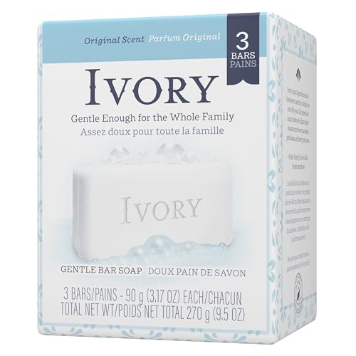 Ivory Simply Ivory Bath Bar for Unisex, 3 Count