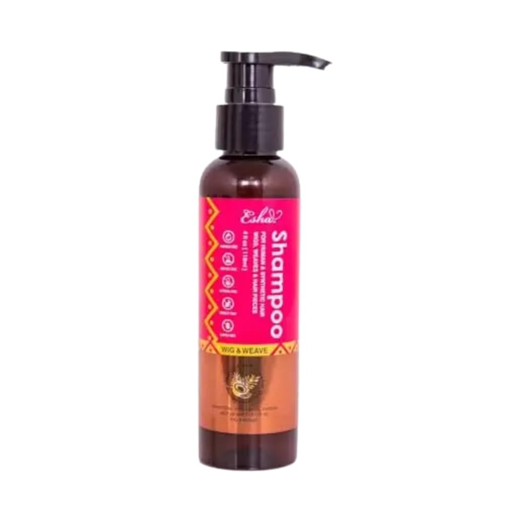 Esha Wig & Weave Revitalizing Shampoo | Restores & Renews | For Human & Synthetic Hair - (12 Oz.) (Small, 4, Fl Oz)
