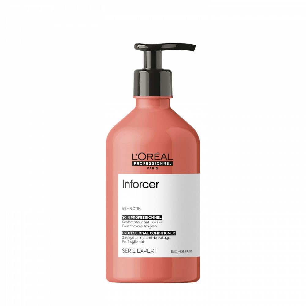 L'Oreal Professionnel InForcer Deep Conditioner - For Weak & Fragile Hair, Provides Strength and Prevents Breakage, With Biotin & Vitamin B6