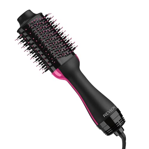 REVLON One-Step Volumizer Hair Dryer and Styler with Improved Motor – Easy Salon-Style Blowouts – Less Frizz, More Shine, and Reduced Heat Damage, for all Hair Types and Lengths (Black)