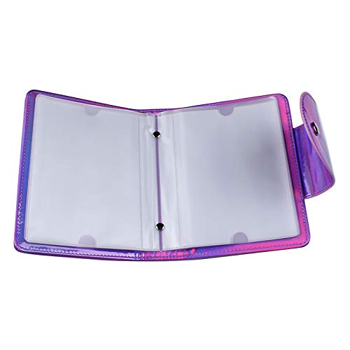 FingerAngel 20 Slots Image Stamper Plate Collection Nail Art Stamp Plate Stamping Plates Cases Stamp Nail Template Organzier For Large Size 9.5X14.5CM Nail Art Plates (Purple)