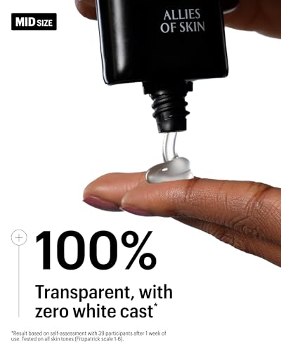 Allies of Skin Daily Face Sunscreen SPF 50, Travel Size | Zero White Cast Lightweight Formula | Dermatologist Tested Under Makeup Primer| Water-Resistant & PA++++ Broad Spectrum UVA/UVB (0.7 oz)