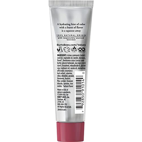 Burt's Bees 100% Natural Origin Squeezy Tinted Lip Balm, Berry Sorbet, 0.43 Ounce Squeeze Tube