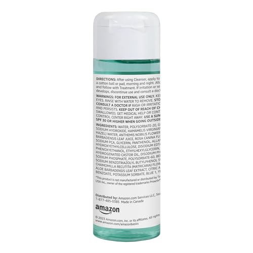 Amazon Basics 3-Step Acne Remedy System Toner, 4 Fluid Ounces, 1-Pack