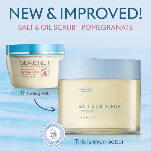 Seacret Salt & Oil Scrub Pomegranate 400gr / 14.1FL.OZ For All Skin Types