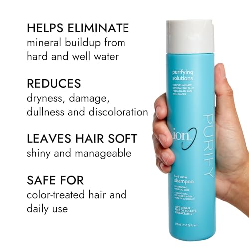 ion Purifying Solutions Hard Water Shampoo, Gentle Cleansing For All Hair Types, Prevents Hard Water Buildup, 10.5 oz.