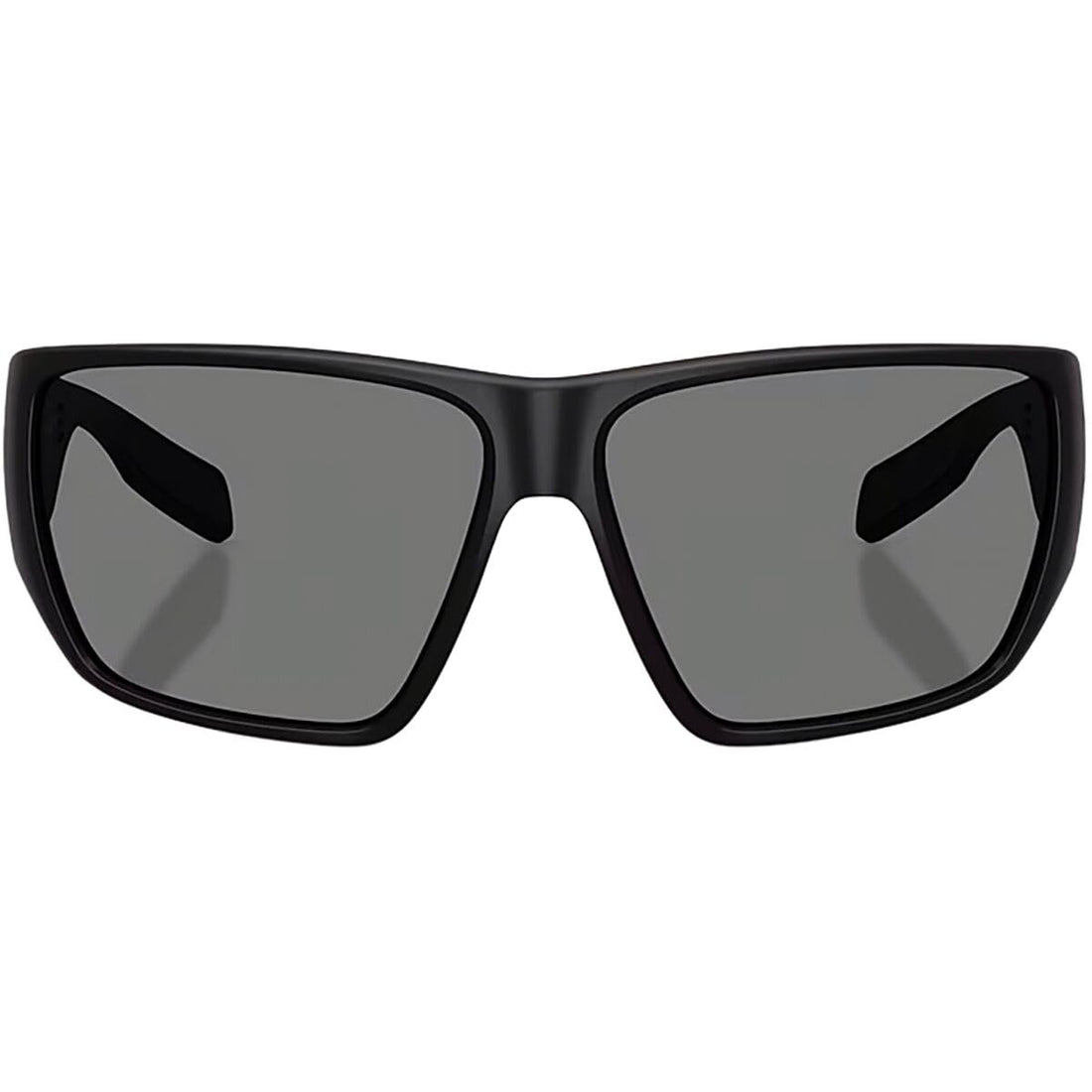Native Eyewear Men's XD9047 Sightcaster II Rectangular Sunglasses, Matte Black/Grey Polarized, 64 mm