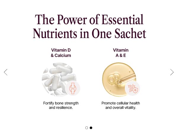 BeMe Be Vitalized Liquid Multivitamin - Daily Liquid Vitamins & Minerals, A, B-Complex, C, D, E, K, Calcium, Zinc, Magnesium, Women's Health & Wellness Supplement Drink (30 Sachets, Orange - Women)