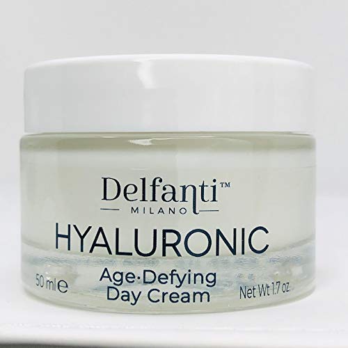 Delfanti-Milano • HYALURONIC AGE DEFYING DAY CREAM • Face and Neck Moisturizer • Made in Italy
