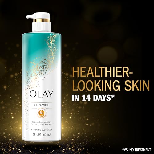 Olay Cleansing & Strengthening Body Wash for Women with Ceramide & Vitamin B3 Complex, Supports Skin's Natural PH, Advanced Formula, 20 fl oz