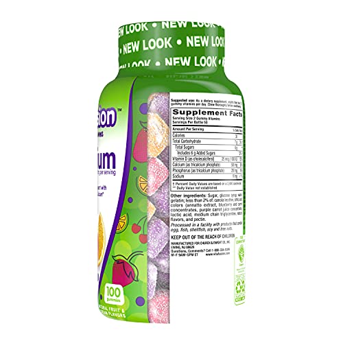 Vitafusion Calcium Adult Gummy Vitamins, 100 Gummy Vitamins