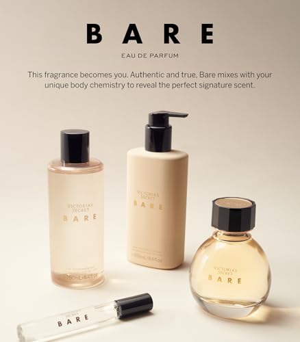 Victoria's Secret Bare Fragrance Mist, Notes of Australian Sandalwood, Mandarin Madagascar & Egyptian Violet, Body Spray for Women (8.4 oz)