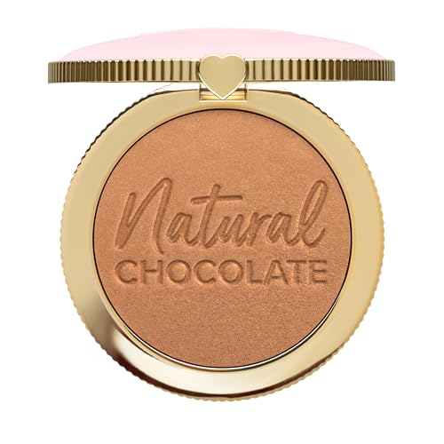 Too Faced Chocolate Soleil Natural Chocolate Bronzer | Sheer-to-Medium Coverage | Glow, 0.31 Ounce, Golden Cocoa