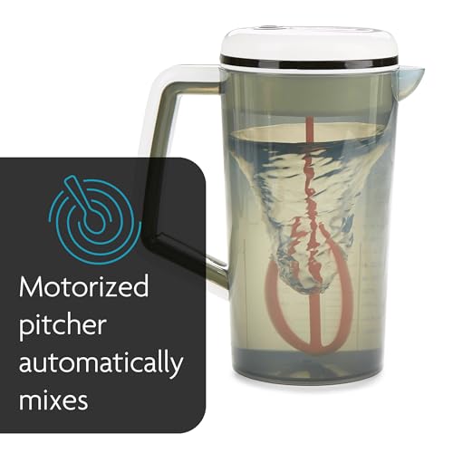 Baby Brezza One Step Motorized Baby Formula Mixer Pitcher – No Air Bubble Electric Mixing for Infant Formula Powder for Baby Bottles - Large Capacity, Mix 28oz of Formula - Portable for Travel