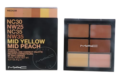MAC Studio Fix Conceal and Correct Palette - Medium (6 SHADES) - 0.21 oz / 6 g