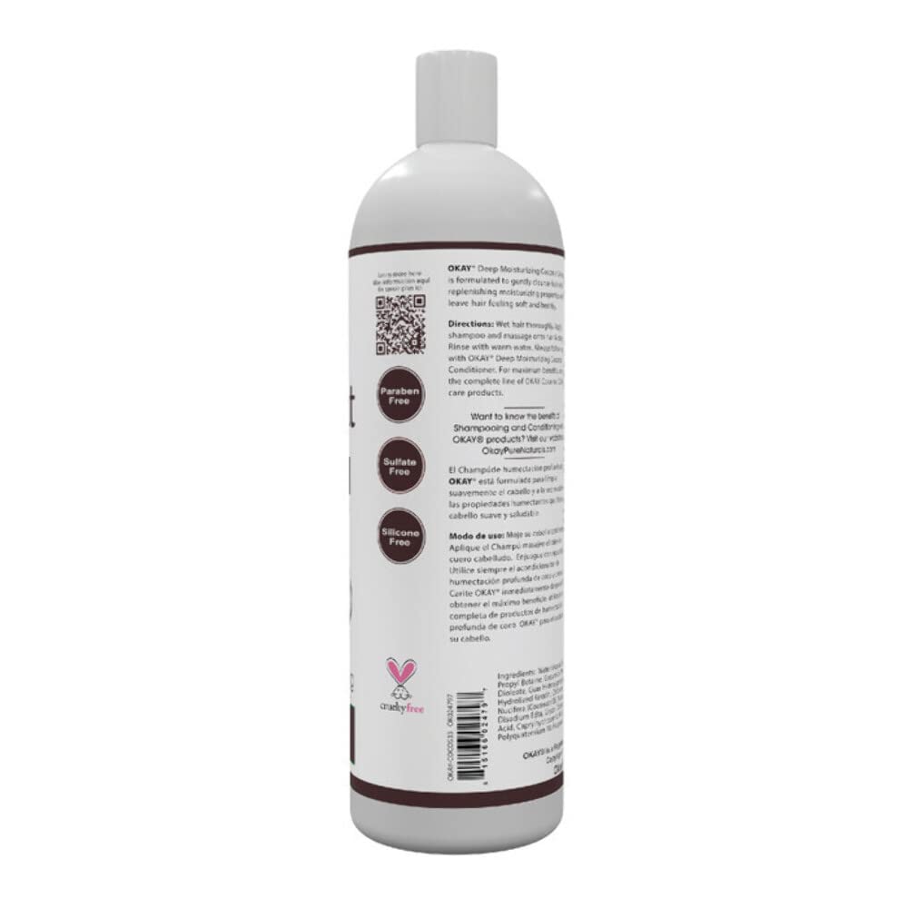 Okay Coconut Oil Deep Moisturizing Shampoo 946ml 33 Ounce