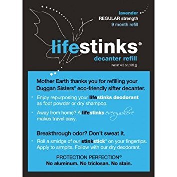 Duggan Sisters Life Stinks Regular Strength Lavender Deodorant Refill 4.5 Oz Aluminum Free