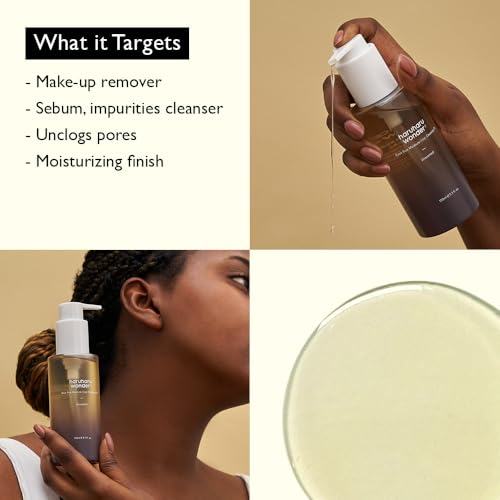 HARUHARU wonder Black Rice Moisture Cleansing Oil, Travel Size, Double Cleansing, Daily Makeup remover, Pore Oil Cleanser, Korean Skincare for sensitive, normal and Oily Skin, 1.0 fl oz
