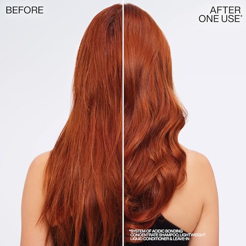 Redken Bonding Lightweight Liquid Conditioner for Damaged Hair Repair | Volumize & Condition | Acidic Bonding Concentrate | Sulfate-Free Spray Conditioner | For Fine or Thin Hair | 6.76 Fl Oz